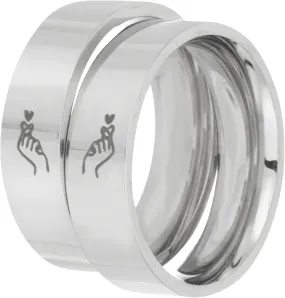 1 Pair Matching Promise Rings for Couples Finger Rings Elegant Love Jewelry for Engagement and Wedding Tarnish Resistant and Chic Design