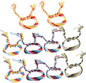 10pcs Hand Rope Friendship Bracelet Woven Wristbands Knitting Bracelet for Women Men Random Color