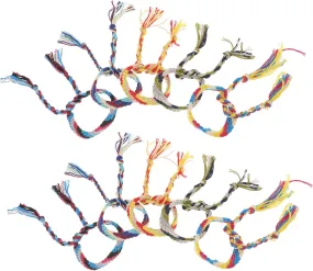 10pcs Knitting Bracelet Set Delicate Ethnic Style Wrist Chain for Daily Party Present Color