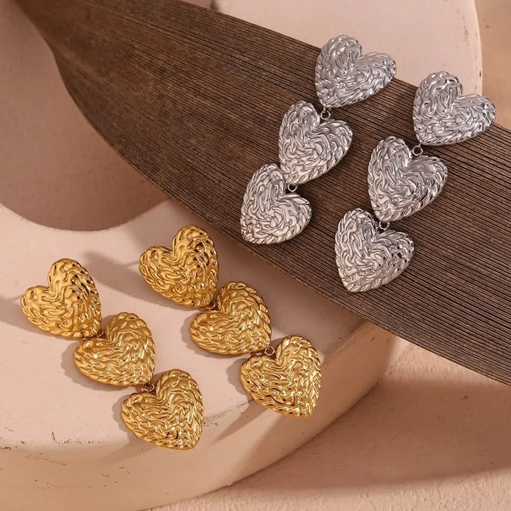 14K Gold Filled Heart Hoop Earrings For Women, Sweet Hoops Natural Shell Flower Heart Earrings, Elegant Bowknot Heart Earrings, Heart Shaped Hoop Earrings, Minimalist Heart Drop Earrings