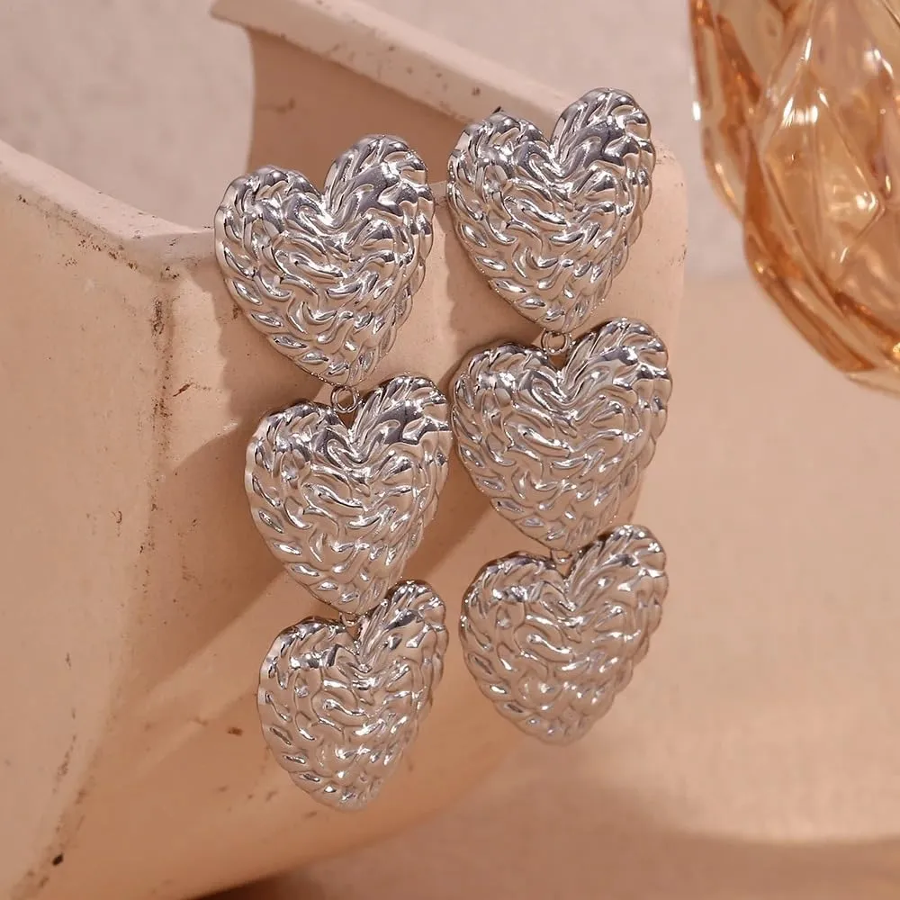 14K Gold Filled Heart Hoop Earrings For Women, Sweet Hoops Natural Shell Flower Heart Earrings, Elegant Bowknot Heart Earrings, Heart Shaped Hoop Earrings, Minimalist Heart Drop Earrings