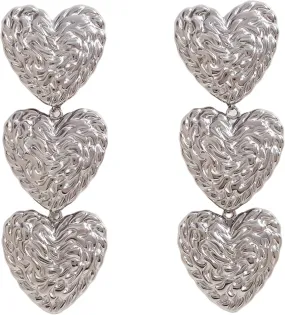 14K Gold Filled Heart Hoop Earrings For Women, Sweet Hoops Natural Shell Flower Heart Earrings, Elegant Bowknot Heart Earrings, Heart Shaped Hoop Earrings, Minimalist Heart Drop Earrings