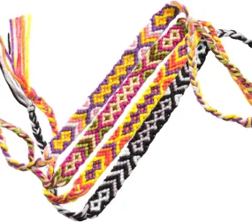 16 Pcs Woven Bracelets Thread Bracelets Ethnic Woven Bracelet Colorful Woven Bracelet Handmade Braided