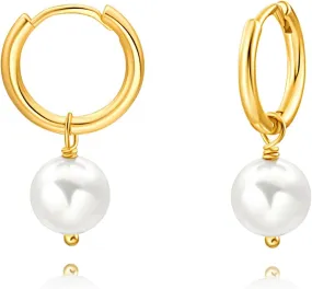 18K Gold Evil Eye Cross Huggie Hoop Earrings Dainty Simple Turquoise Drop Dangle Earrings for Women CZ Cute Earrings