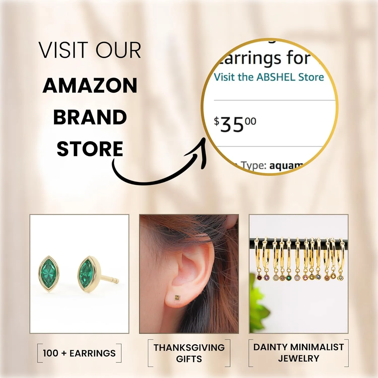 18K Gold Hoop Earrings for Women - Authentic 925 Sterling Silver Hoop Earrings with Natural Moonstone Crystal - Hypoallergenic June Birthstone Gift for Mothers Day