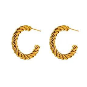 18K Goldfilled,Small Hoop Earrings,Hoop Earrings,Gold Hoop Earrings,Twisted Hoops,Small Gold Hoops,Minimalist Earrings,Small Hoops,Gift