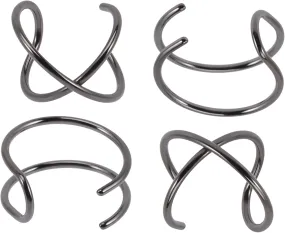 2 Pairs Non Piercing Ear Cuffs for Women Men Fake Helix Ear Cuff Minimalist Clip Earring
