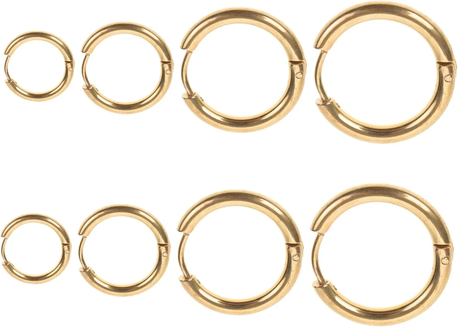 4 pairs Hoop Earrings of Minimalist Circle Earrings for Women Versatile Styles for Everyday Wear
