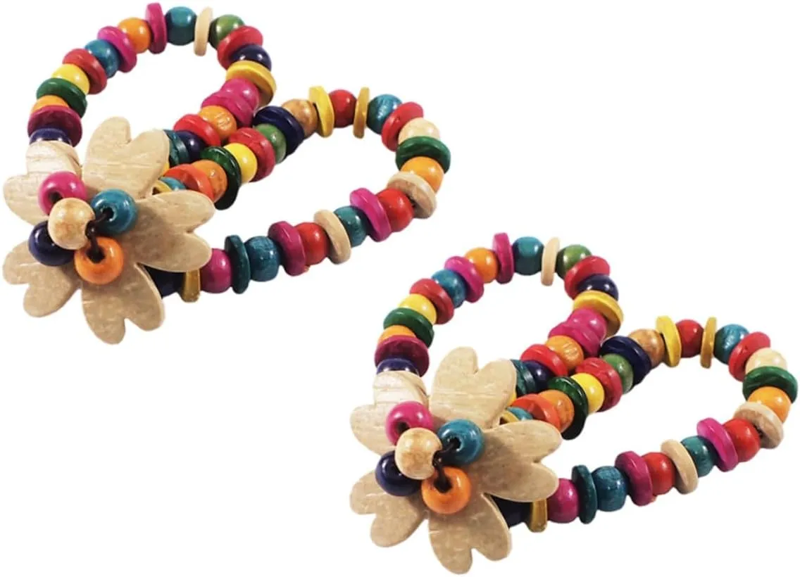 4 Pcs Hand-woven Rope Chain Handmade Bracelet Weaving Bracelet Hand Chain Hawaii Bracelet Beach