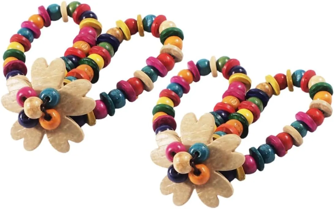 4 Pcs Hand-woven Rope Chain Handmade Bracelet Weaving Bracelet Hand Chain Hawaii Bracelet Beach