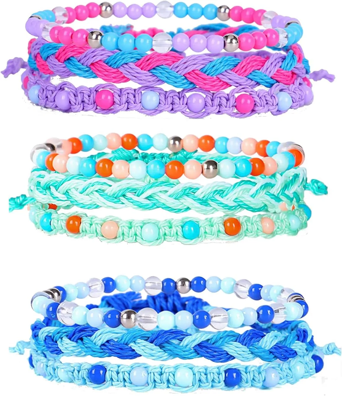72ore Blue Bracelet Blue Friendship Bracelet Boho Bracelets for Women Beaded Bracelets Braided Bracelets Stackable Bracelets String Bracelet Boho Jewelry