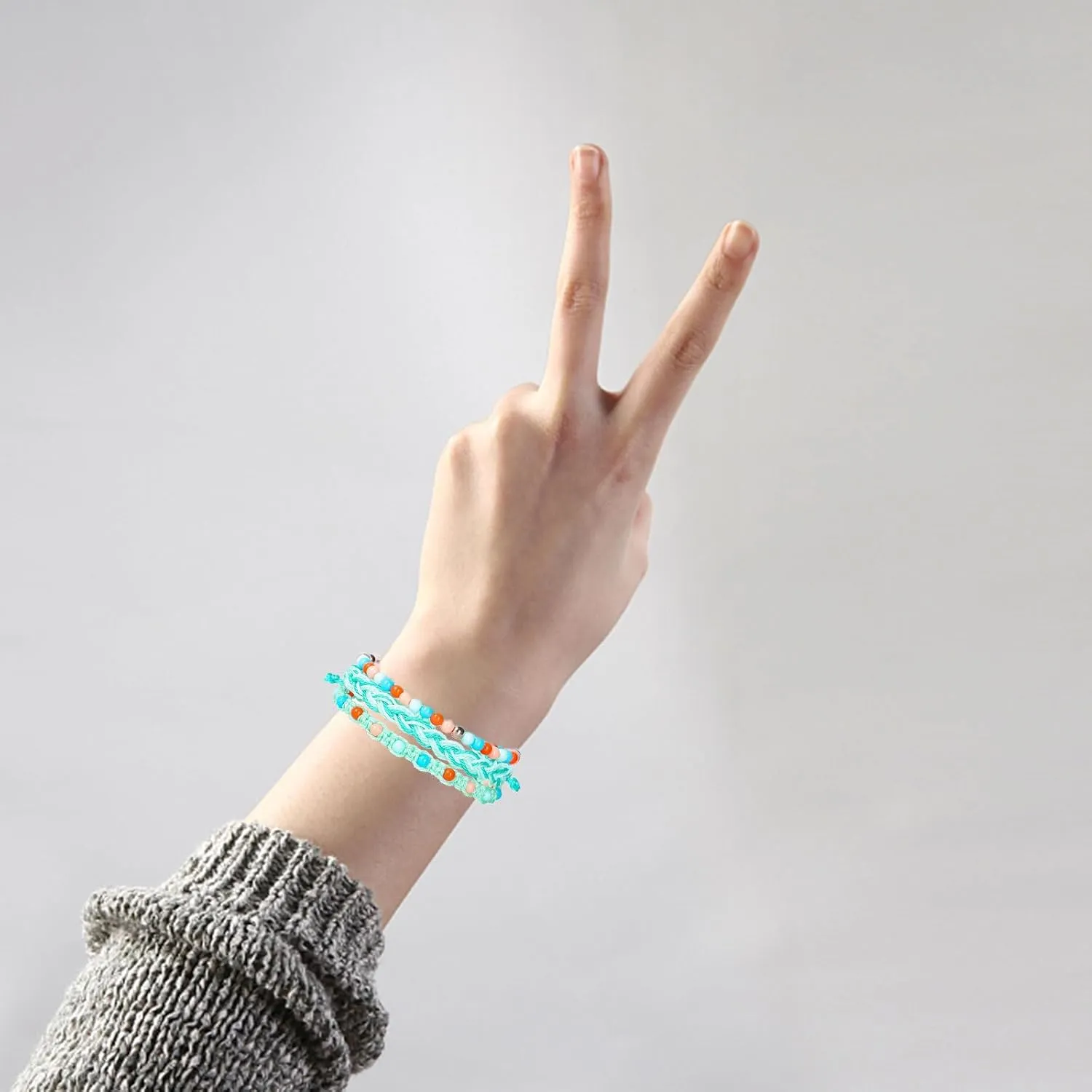 72ore Blue Bracelet Blue Friendship Bracelet Boho Bracelets for Women Beaded Bracelets Braided Bracelets Stackable Bracelets String Bracelet Boho Jewelry