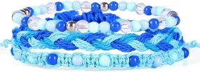 72ore Blue Bracelet Blue Friendship Bracelet Boho Bracelets for Women Beaded Bracelets Braided Bracelets Stackable Bracelets String Bracelet Boho Jewelry