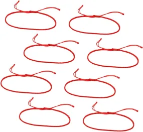 8pcs Red String DIY Bracelet Semi Finished Knot Bracelets for Unique Fashion Accessories for Crafting Present Giving Stylish Red