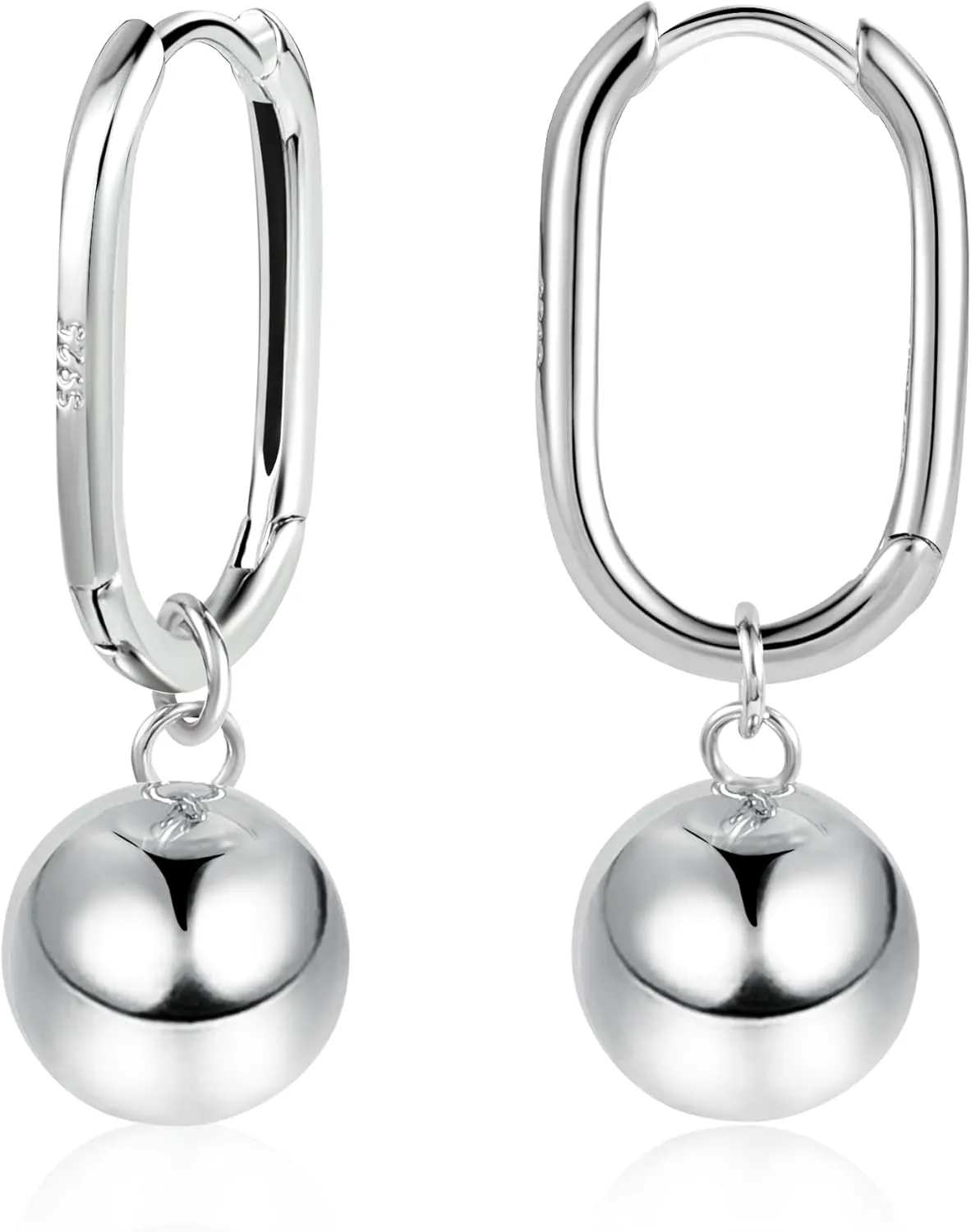 925 Sterling Silver Ball Drop Dangle Earrings Hypoallergenic Ball Drop Earrings for Women Fashion Jewelry