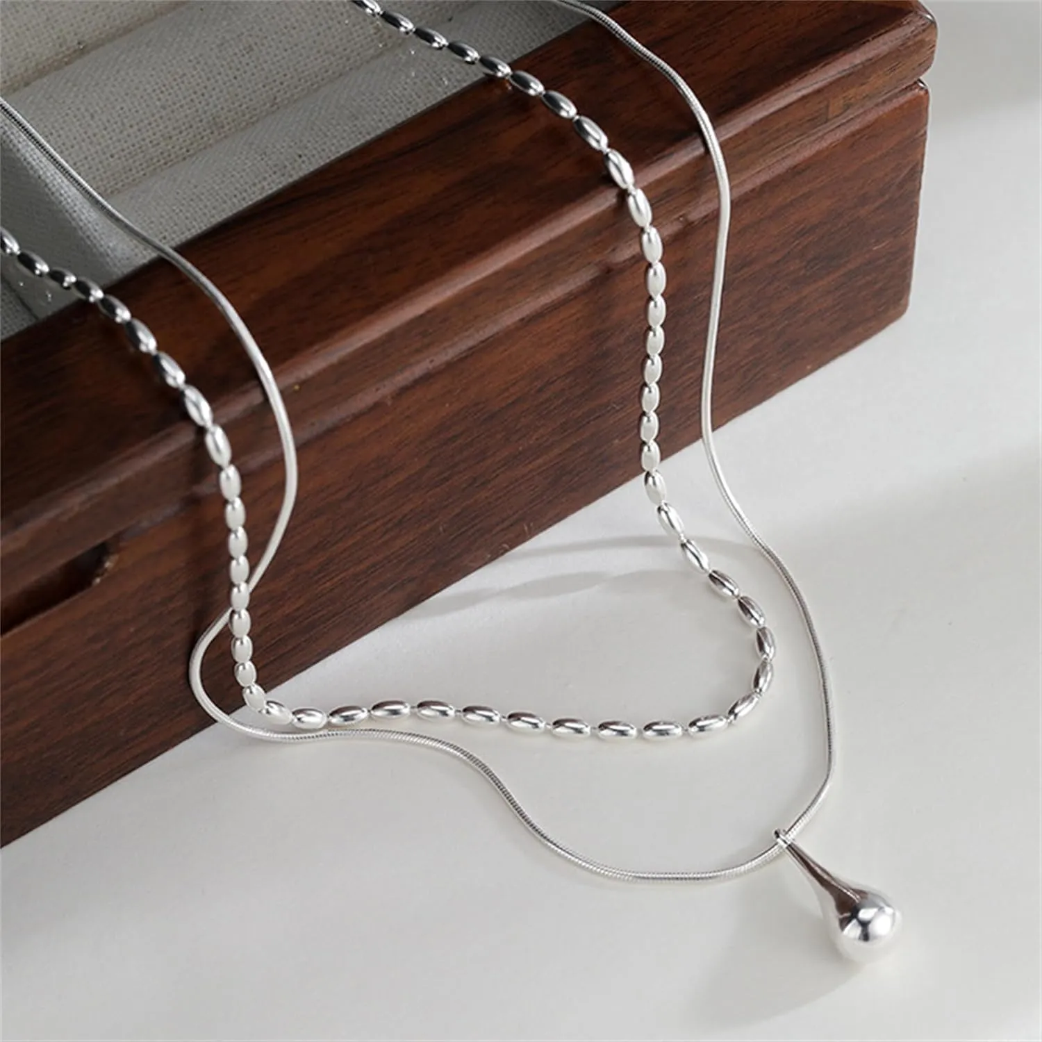 925 Sterling Silver Heartbeat Necklace Trendy Pendant Charming Necklace Cute Necklace for Her Shine Cubic Zirconia Pendant Necklace Women Dainty Diamond Choker Holiday Jewelry Gifts for Mom Wife Lover