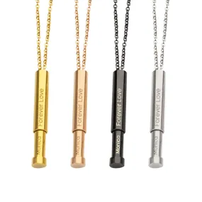 925 Sterling Silver Necklace Custom Name Necklace Vertical Name Necklace Gold Plated Necklace Long Bar Necklace Side Engraving Name Plated Necklace Personalized Gift for Women Men