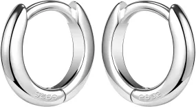 925 Sterling Silver Small Hoop Earrings for Men Nap Earrings Huggie Hoops Cartilage Hoop Earring Tiny Hoop Earrings for Women