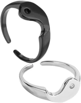 Adjustable Matching Ring Set for Couples Couple Ring Jewelry for Engagement