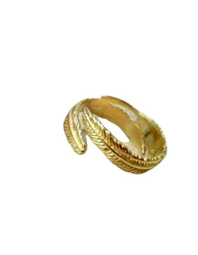 Adjustable Ring,Feather Ring,Midi Ring,Knuckle Ring,Gold Ring, Gold Toe Ring,Cute Dainty Ring