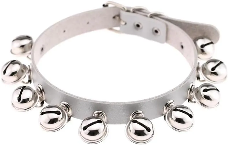 Adjustable Women Leather Choker Necklace Handmade Punk Costume Cosplay Nightclub Neck Collar Choker