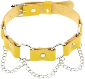 Adjustable Women Punk Choker Necklace Handmade Costume Cosplay Nightclub Party Leather Neck Collar Choker
