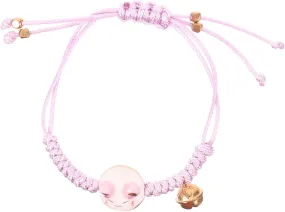 Adorable Cat Charm Woven Bracelet Kawaii Jewelry String Bracelet Charm