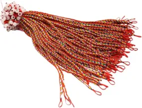 Angoily 100pcs Colorful Handmade Weaving Bracelets Unique Handcraft Jewelry Decor Small Present for Women for Friendship Beach Parties and Daily Wear