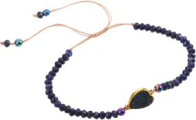 Artisanal Natural Stone Beaded Bracelet Adjustable Braided Charm for Women Fashion Jewelry