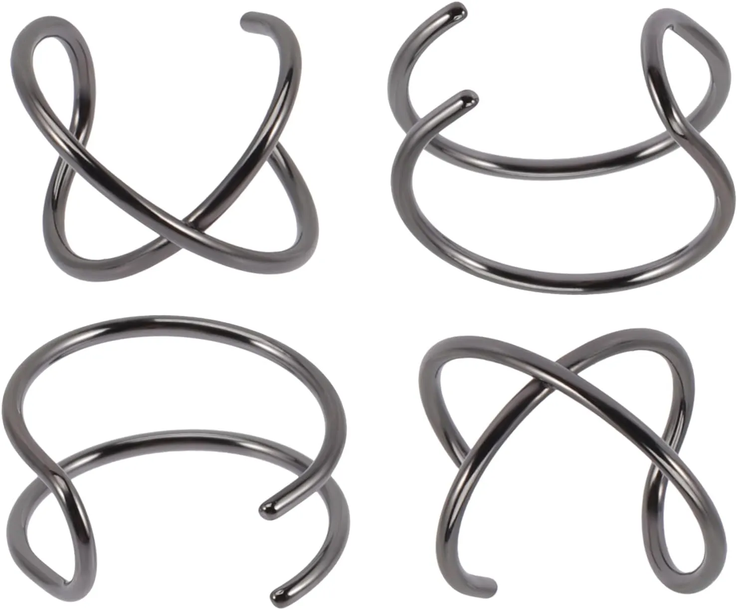 BESPORTBLE Cuffs Non Fake Helix Ear Cuff Earrings for Women Men No Piercing Ear Earrings