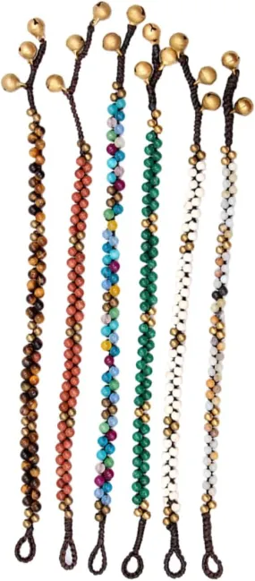 BESPORTBLE Decorative Beaded Bracelet Portable Woven Accessory Unique Stone Design for Women Random Color for Everyday Wear and Special Occasions