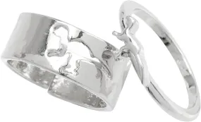 BESTYASH Engagement Rings for Women Couples Ring Pack Matching Couples Jewelry Wedding Jewelry Set