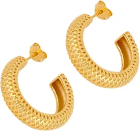 BESTYASH Gold Filled Hoop Earrings for Women Large Hoops Minimalist Statement Earrings Fashion Jewelry