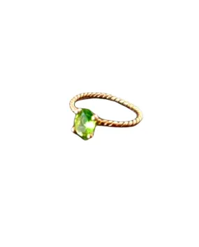 Birthstone ring,August ring,Stacking Ring, Peridot Ring,Gold Ring, Thin Stackable Ring,Vintage Ring,Gemstone Ring, Bridal Ring