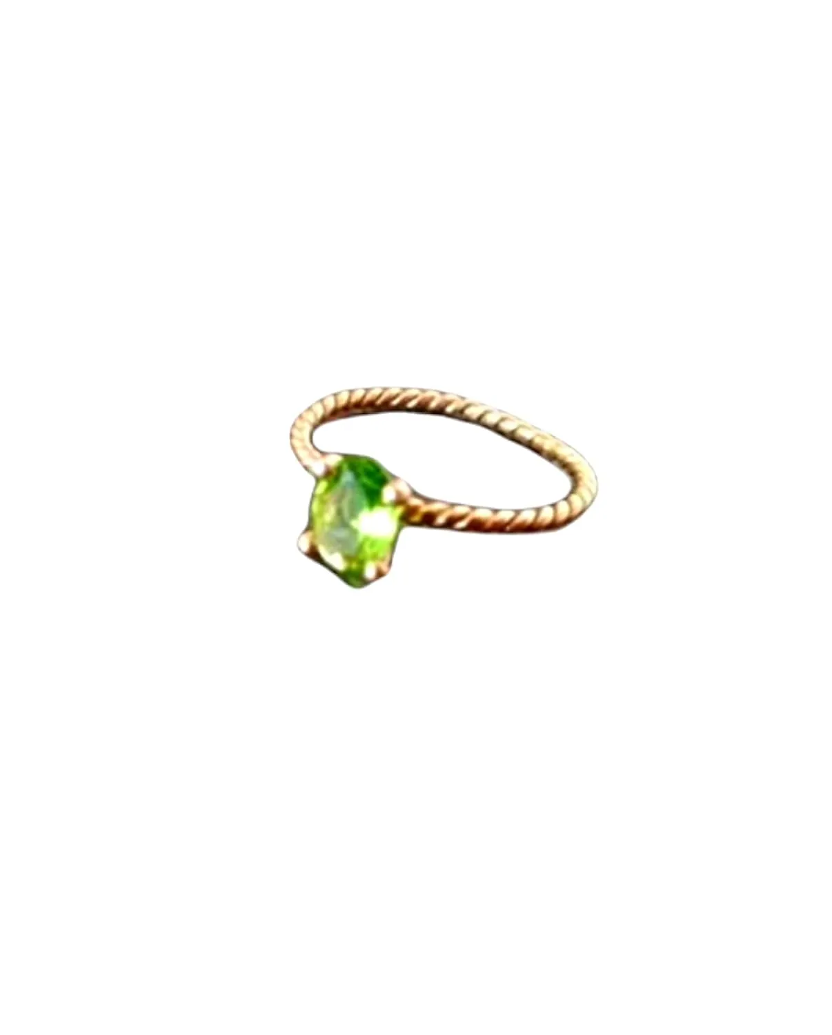 Birthstone ring,August ring,Stacking Ring, Peridot Ring,Gold Ring, Thin Stackable Ring,Vintage Ring,Gemstone Ring, Bridal Ring