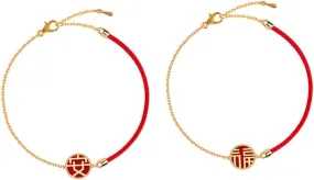 Bracelets for Women 2pcs Braided Chinese Woven Rope Bracelet Fashion Jewelry Unique Design Daily Wear Accessory