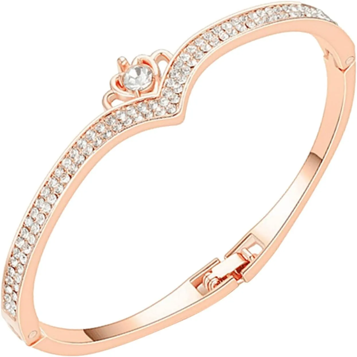 Bracelets for Women Sterling Silver Charm Link Sparkling Bracelets Gift