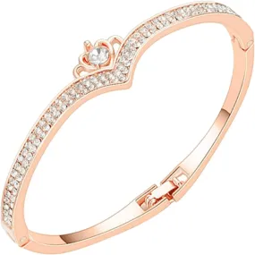 Bracelets for Women Sterling Silver Charm Link Sparkling Bracelets Gift