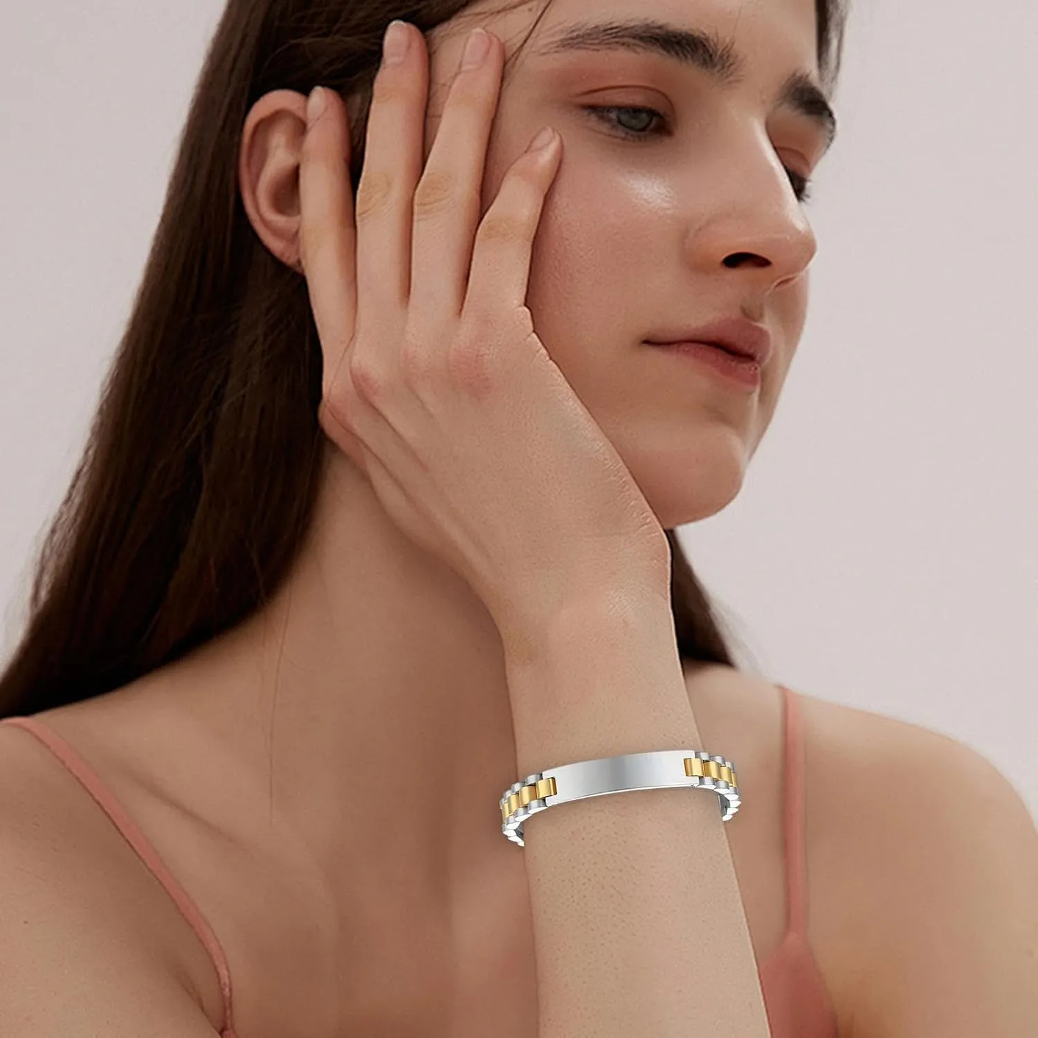 Chain Wristband Bracelet | Stylish Chain Bracelet | Adjustable Chain Wristband | Stainless Steel Chain Wristband, Fashionable Chain Bracelet, Personalized Chain Bracelet