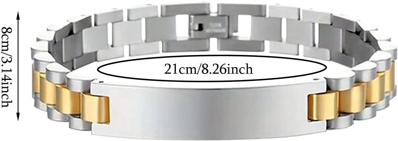 Chain Wristband Bracelet | Stylish Chain Bracelet | Adjustable Chain Wristband | Stainless Steel Chain Wristband, Fashionable Chain Bracelet, Personalized Chain Bracelet