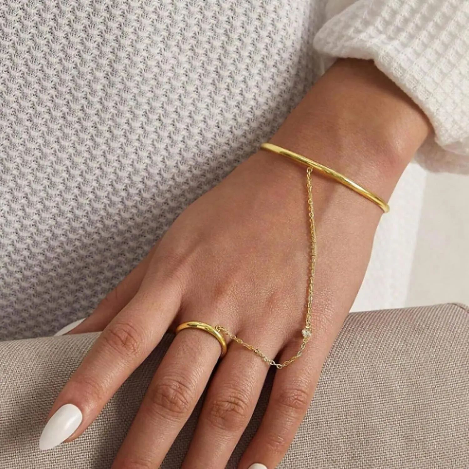 choice of all Hand Chain Bracelet Gold Bracelets Fing Ring Silver Rhinestone Chain Hand Jewelry Gifts for Women Trendy Stuffers