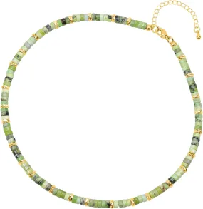 COAI Women's Heishi Stone Beaded Necklace Choker Necklace for Women