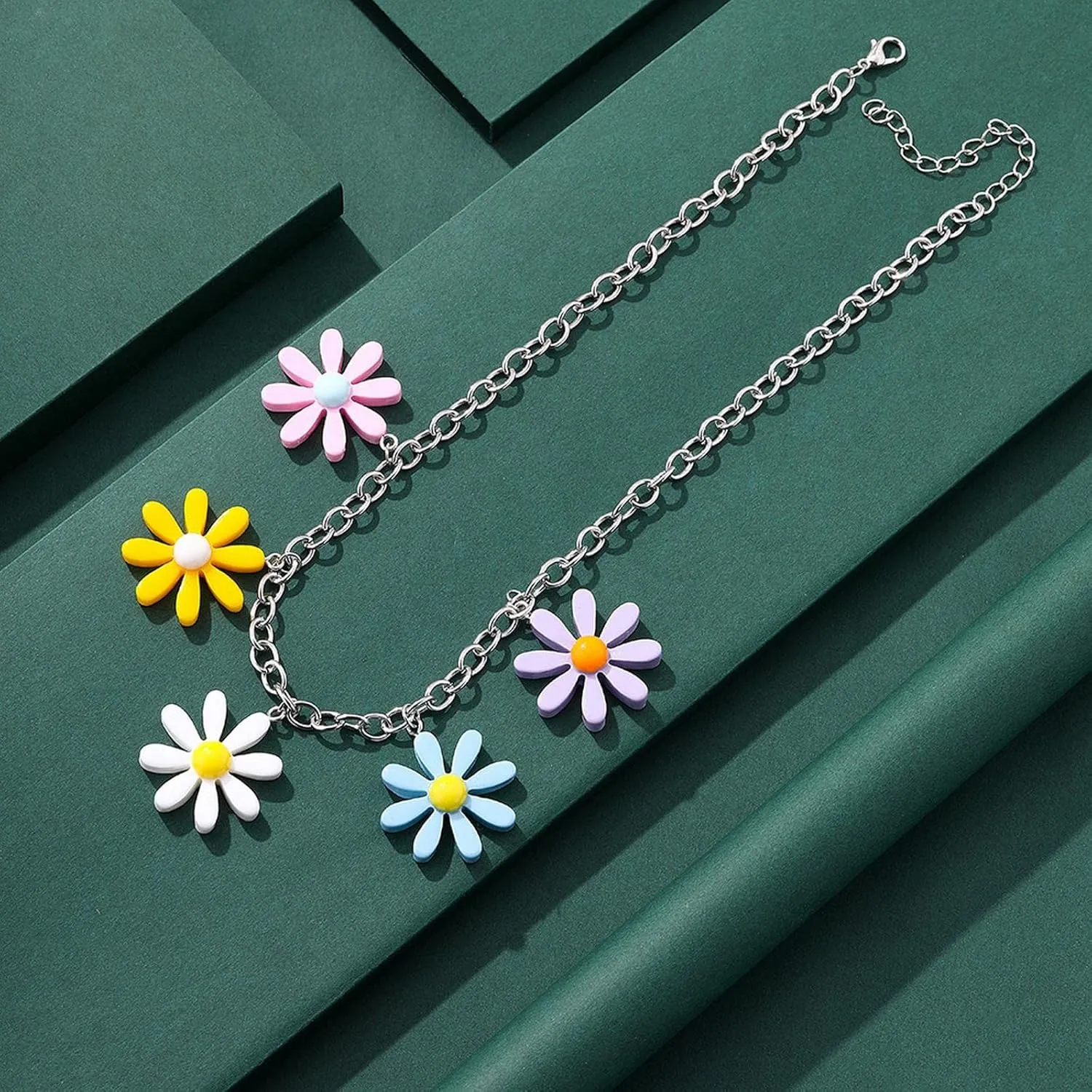 Colorfu Cartoon Collars Necklacel for Women Charms Pendant Necklaces Choker Necklace Cute Jewelry Lady (B, One Size)