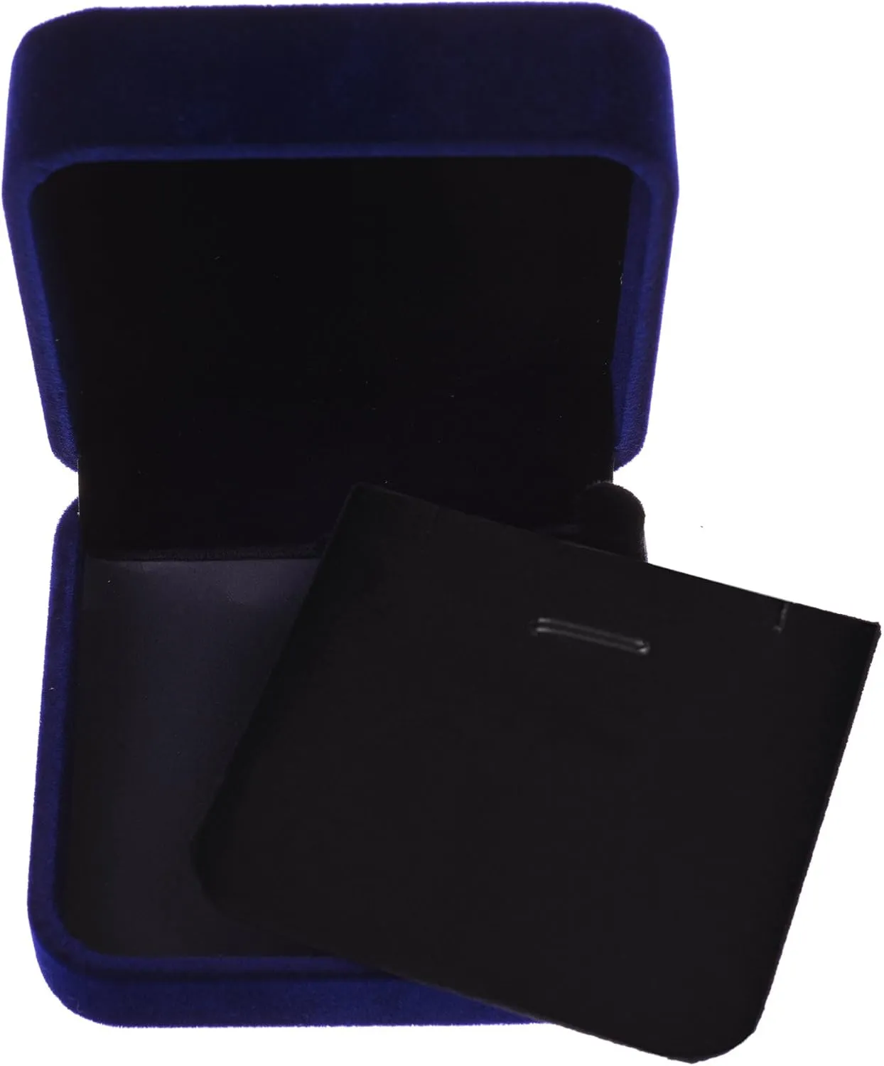 Cosmos Velvet Necklace Pendant Gift Box Jewelry Box (Royal Deep Blue Color)