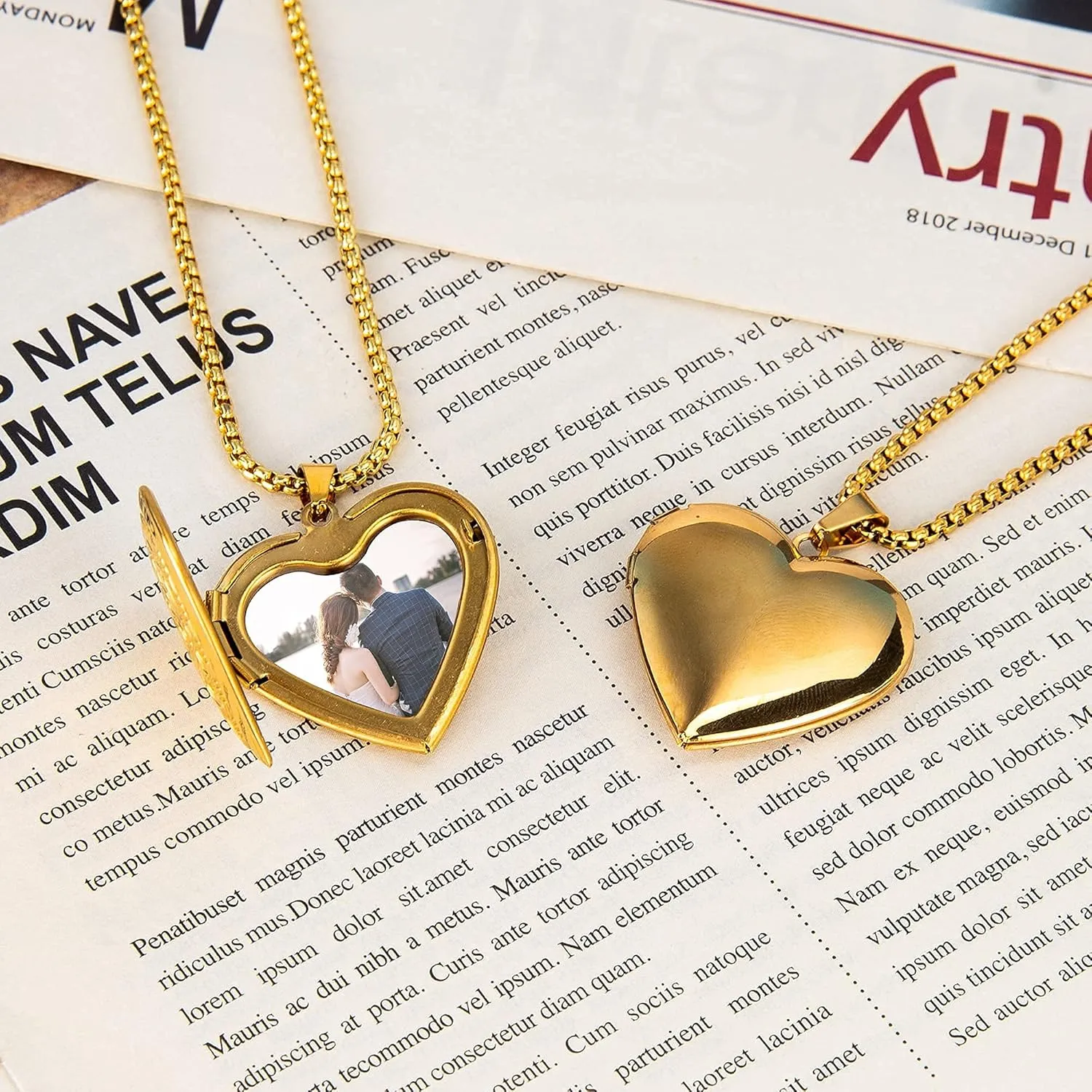 Custom Photo Heart Locket Necklace for Women, Personalized Memorial Locket Jewelry Gift for Mom Wife, Valentine's Day Birthday Anniversary