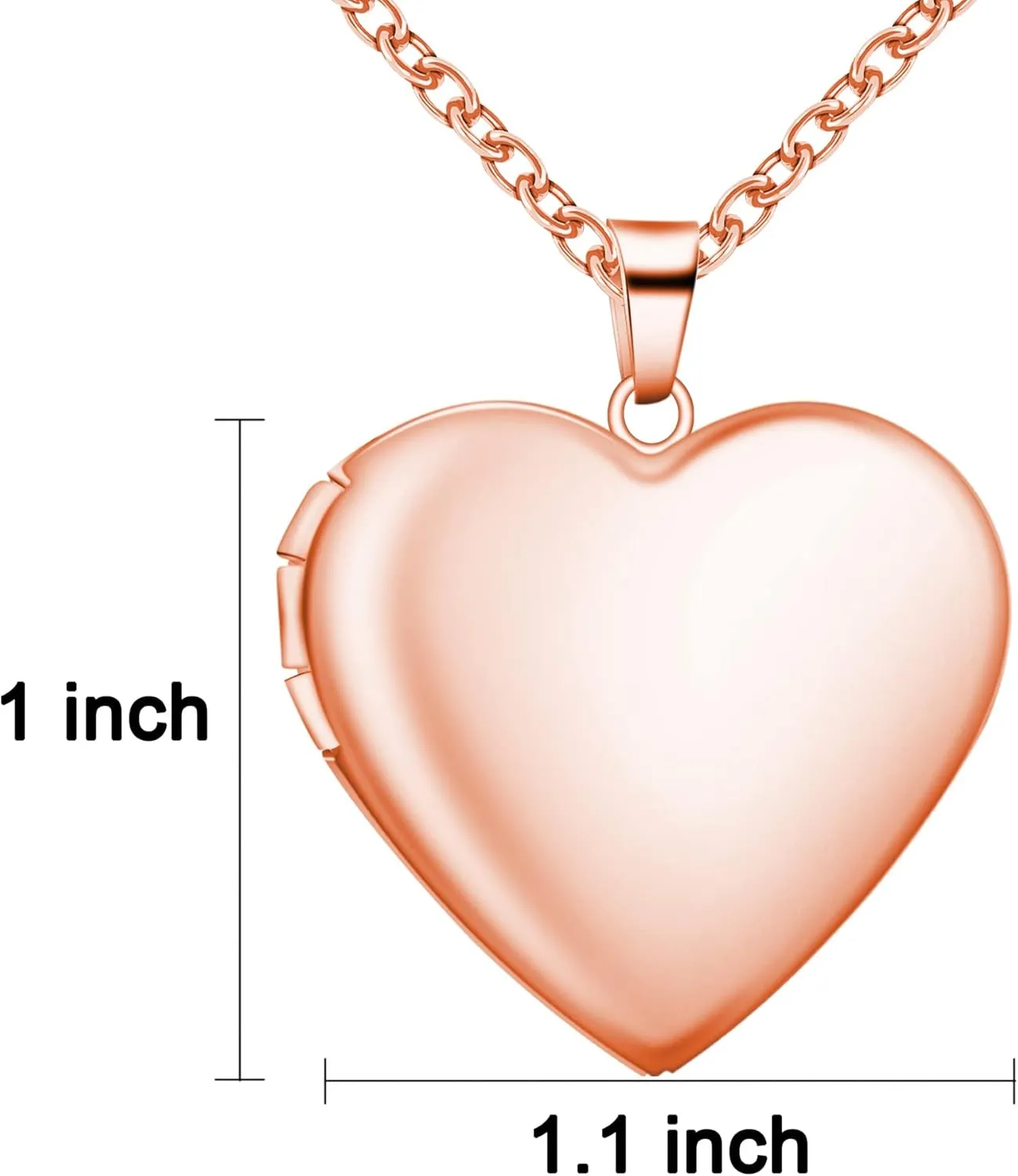 Custom Photo Heart Locket Necklace for Women, Personalized Memorial Locket Jewelry Gift for Mom Wife, Valentine's Day Birthday Anniversary