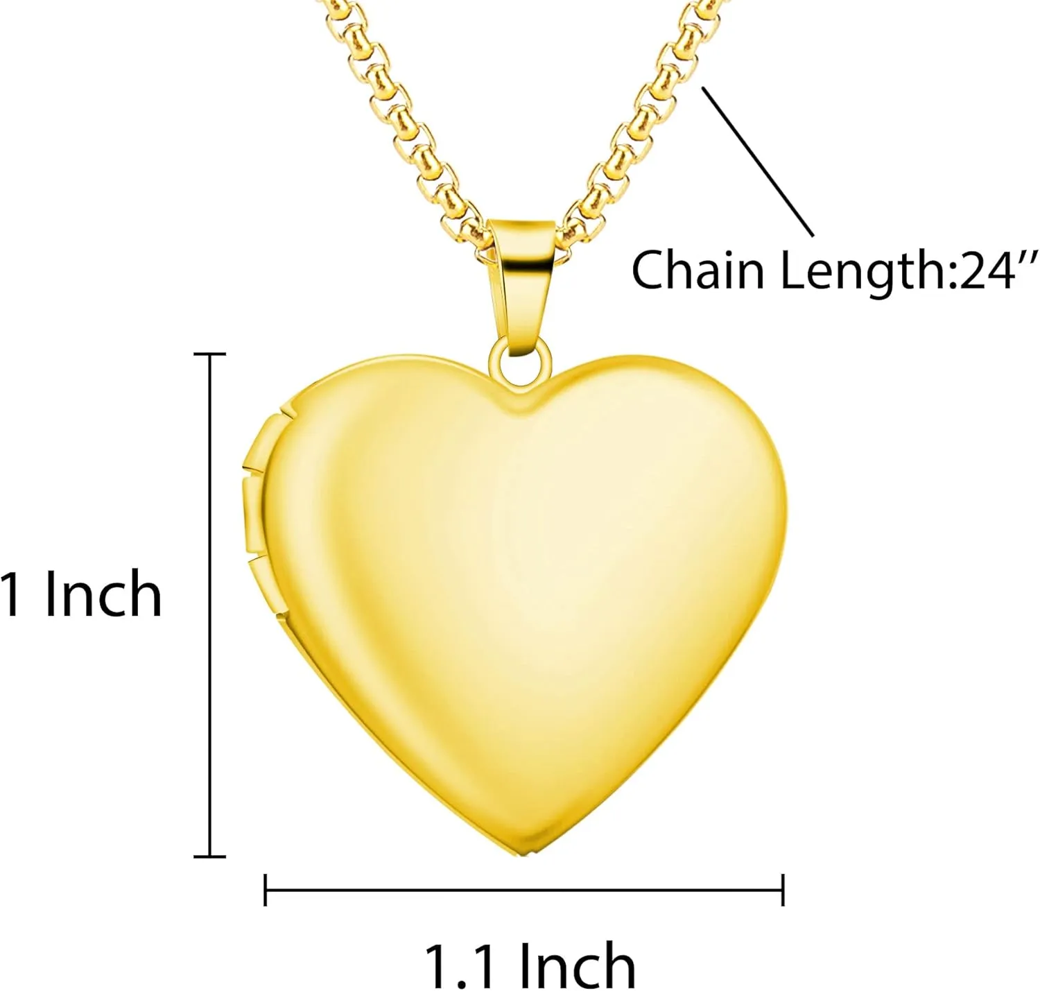Custom Photo Heart Locket Necklace for Women, Personalized Memorial Locket Jewelry Gift for Mom Wife, Valentine's Day Birthday Anniversary