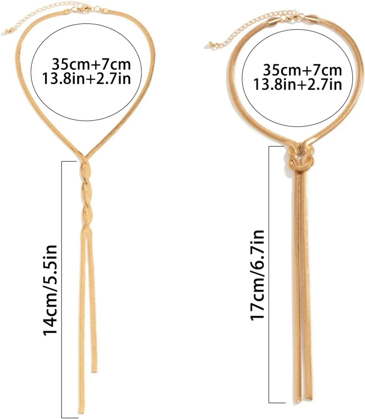 Dainty Choker Necklace for Women Simple Long Bone Chain Neck Chain Cool Design Chain Tassel Necklace Creative Personality Necklace for Birthday Gift Paperclip Minimalist Chain Jewelry (B, One Size)