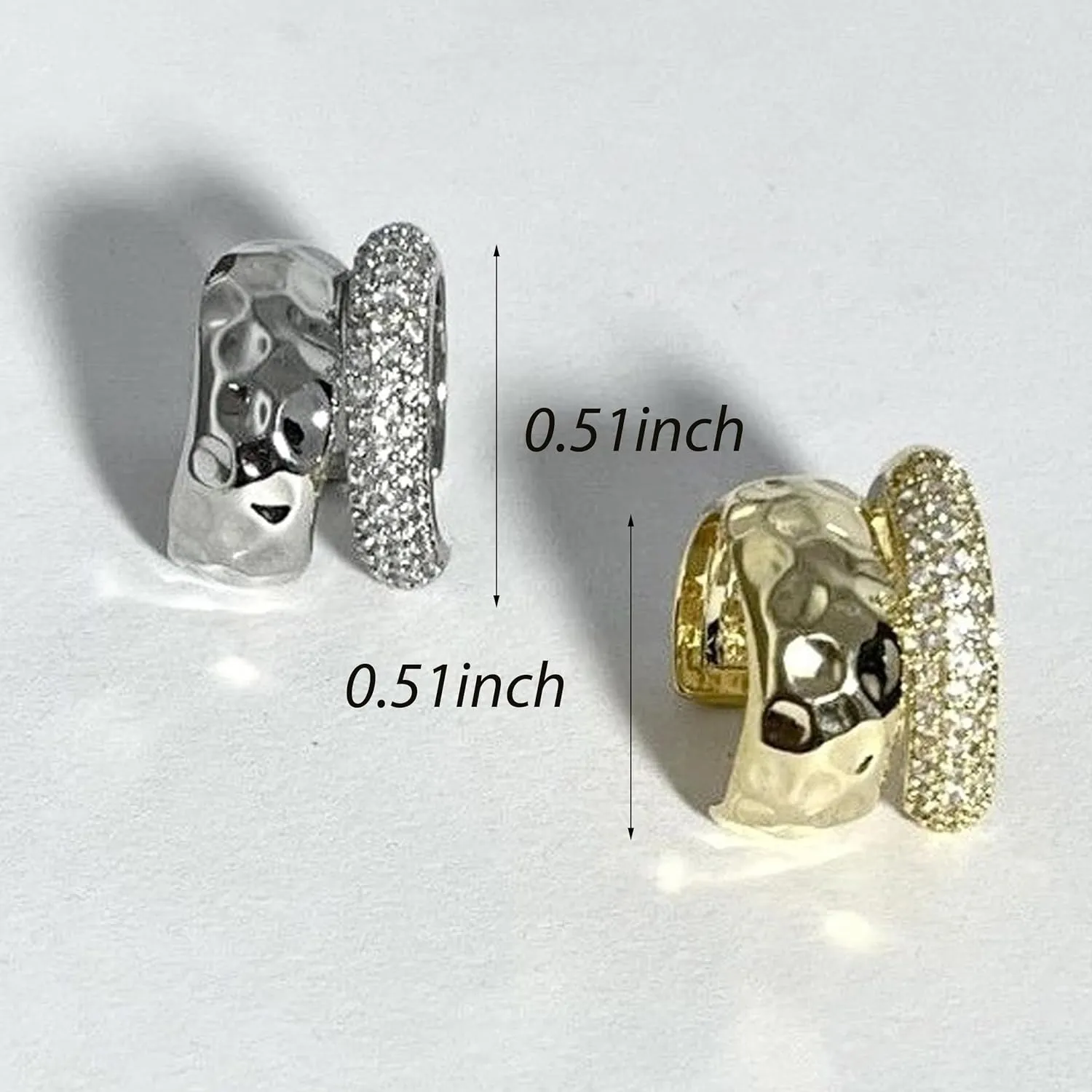 Ear Cuff Earrings for Women Chunky Gold Ear Cuff Silver Clip On Earrings Cartilage Earrings Huggie Hoop Earrings Wrap Ear Cuffs Non Pierced Jewelry