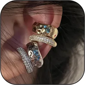 Ear Cuff Earrings for Women Chunky Gold Ear Cuff Silver Clip On Earrings Cartilage Earrings Huggie Hoop Earrings Wrap Ear Cuffs Non Pierced Jewelry